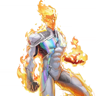 Human Torch — SILVER SPARK skin