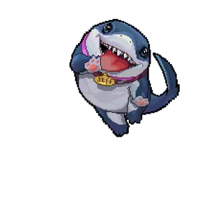 Jeff The Land Shark — 8-BIT BASH skin