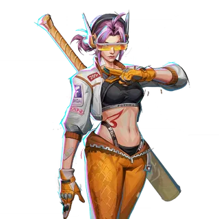 Psylocke — ORANGE EDGE skin