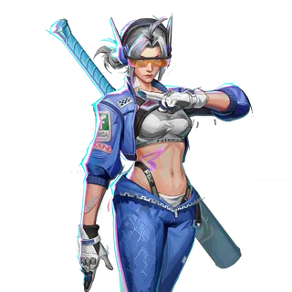 Psylocke — BLUE BOLT skin