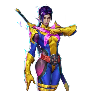 Psylocke — Retro X-Uniform skin